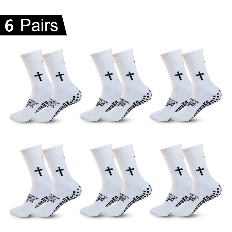 Ankle Support Badminton - 4/5/6 çift kaymaz futbol çorapları erkek