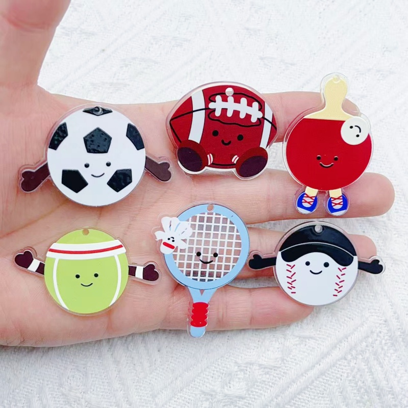 Badminton Date - 10 adet akrilik ragbi futbol badminton