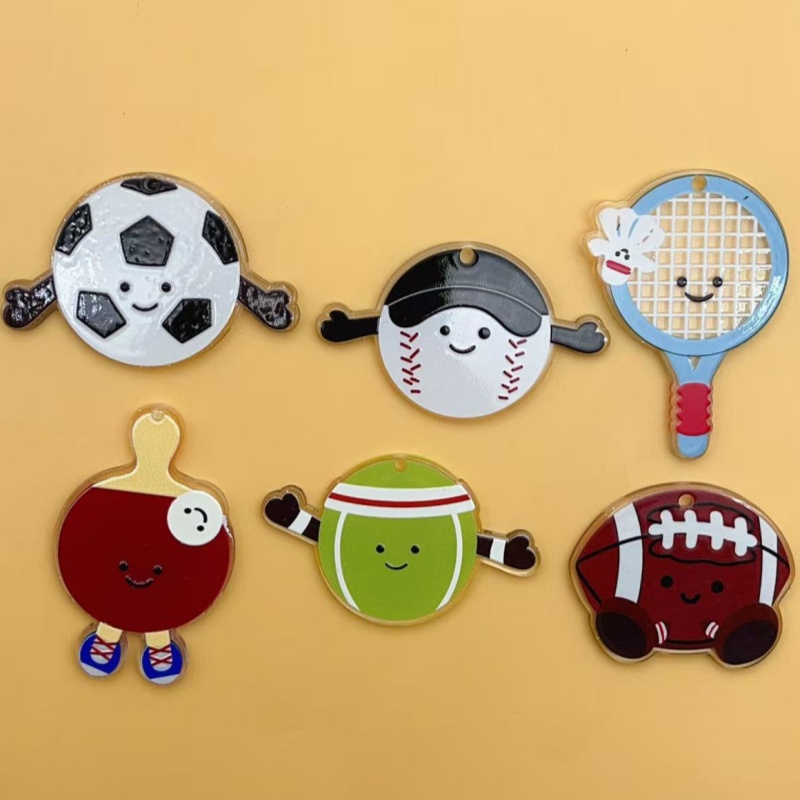 Badminton Date - 10 adet akrilik ragbi futbol badminton