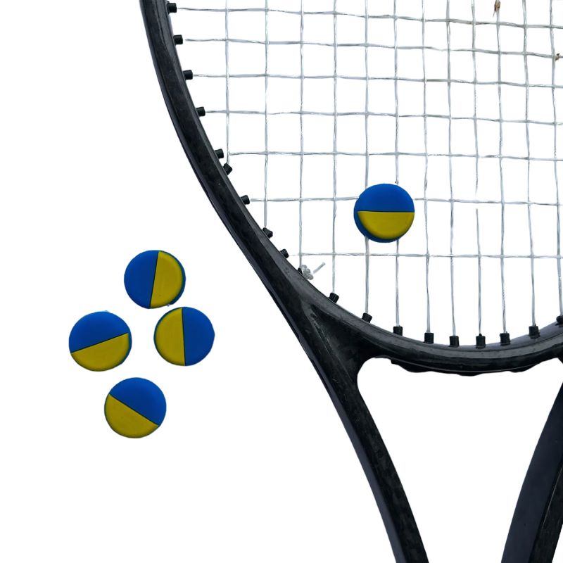Racket Vibration Dampener - 4 adet/grup ukrayna bayrağı tenis titreşim